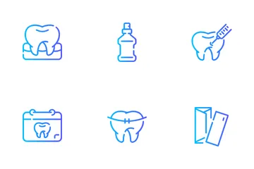 Cuidado dental Icon Pack