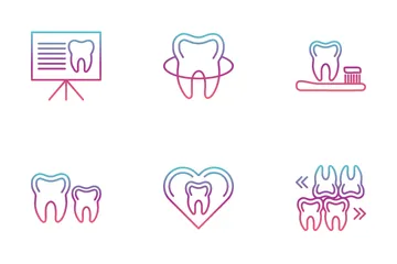 Cuidado dental Pacote de Ícones