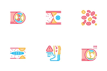 Atherosclerosis Vessel Icon Pack