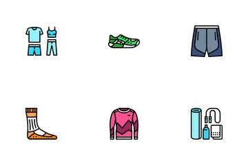 Athleisure Clothing Fashion Icon Pack