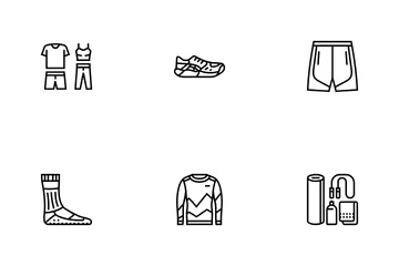 Athleisure Clothing Fashion Icon Pack