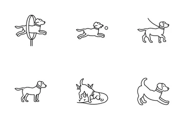 Atividades para cães Pacote de Ícones