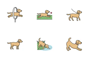 Atividades para cães Pacote de Ícones