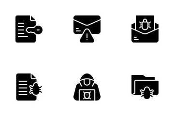 Attacco informatico Icon Pack