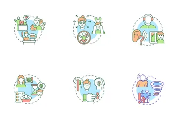 Attention Deficit And Hyperactivity Disorder Icon Pack