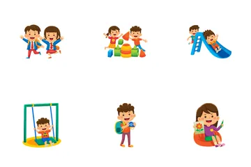 Attività per bambini felici Icon Pack