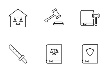 Attorney And Lawyer Icon Pack