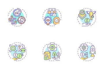 Attracting Investors Icon Pack