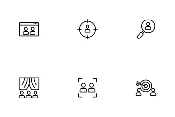 Audience Social Group Icon Pack