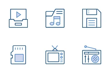 Audio And Video Icon Pack