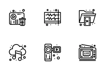 Audio And Video Icon Pack