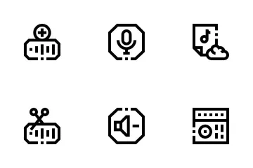 Audio And Video Icon Pack