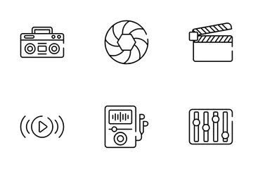 Audio And Video Icon Pack