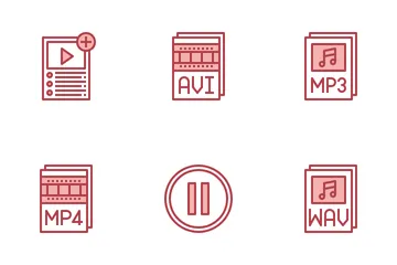Audio And Video Icon Pack