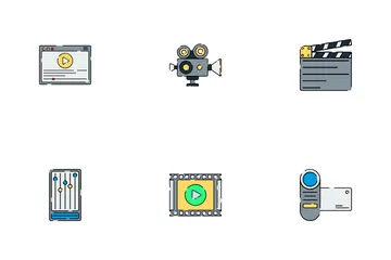 Audio And Video Multimedia Icon Pack