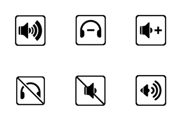 Audio de automóvil Paquete de Iconos