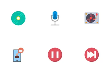 Áudio e vídeo Icon Pack