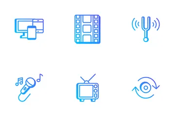 Áudio e vídeo Icon Pack