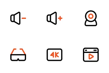 Áudio e vídeo Pacote de Ícones
