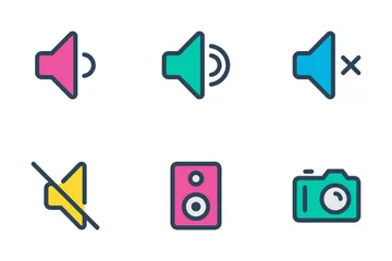 Audio, Photography Vol-1 Icon Pack