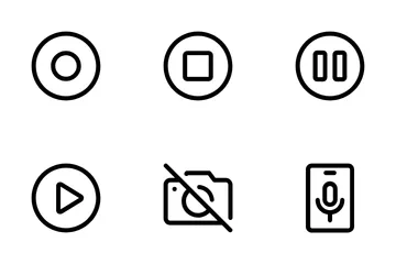 Audio, Photography Vol-2 Icon Pack