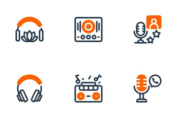 Audio Streaming Icon Pack