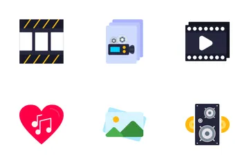 Audio und Video Symbolpack