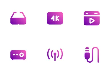 Audio und Video Symbolpack