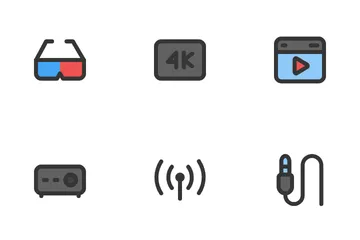 Audio und Video Symbolpack