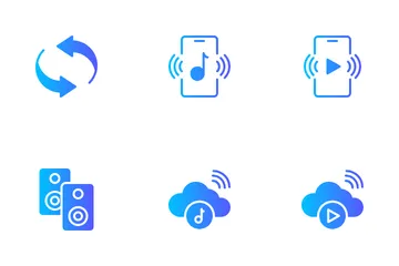 Audio und Video Symbolpack