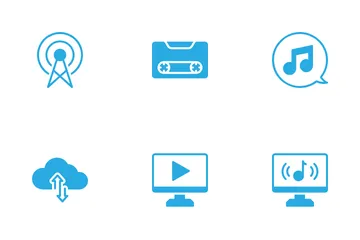 Audio und Video Symbolpack