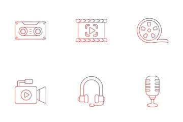 Audio und Video Symbolpack