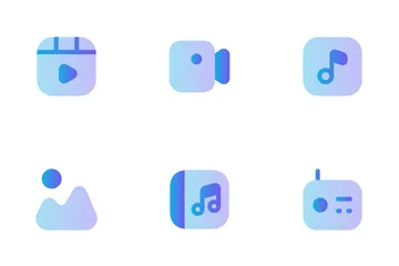 Imagen de audio y vídeo Paquete de Iconos