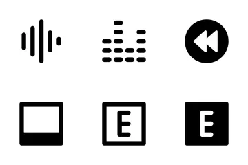 Audio y video Paquete de Iconos