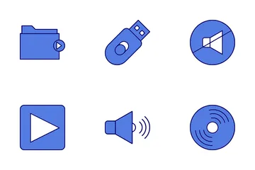 Audio y video Paquete de Iconos