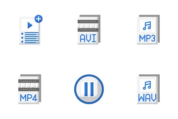 Audio y video Paquete de Iconos