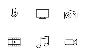 Audio y video Paquete de Iconos