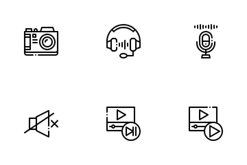 Audio y video Paquete de Iconos