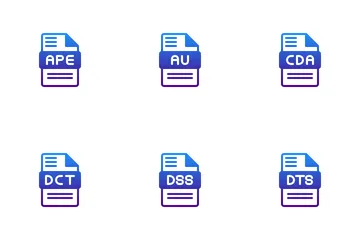 Audiodateityp Symbolpack