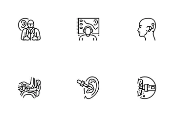Audiologist Doctor Icon Pack