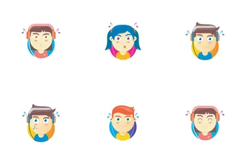 Audiophile Boy And Girl Icon Pack
