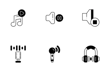 Audiovisual Pacote de Ícones
