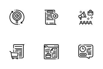 Audit Finance Report Icon Pack