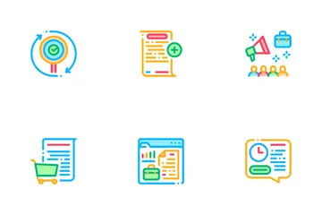 Audit Finance Report Icon Pack