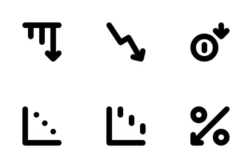 Augmenter et diminuer Pack d'Icônes