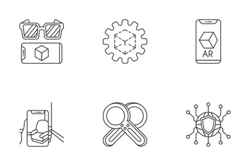 Augmented Reality Technology Icon Pack