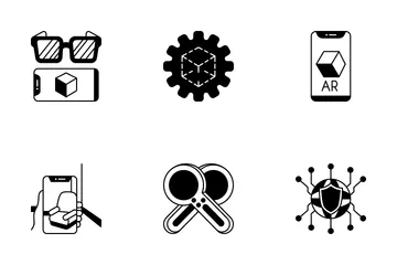 Augmented Reality Technology Icon Pack