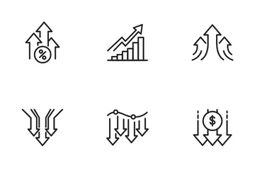 Aumentar y disminuir Paquete de Iconos