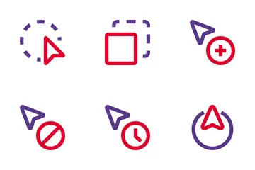 Auswahl und Cursor Symbolpack