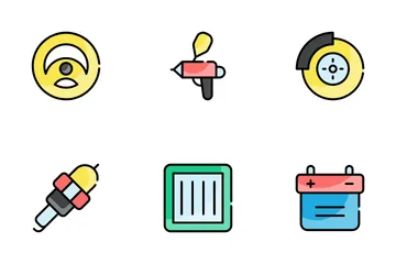 Auto Spare Parts Icon Pack